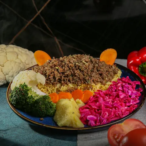 Meat Döner on Rice